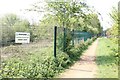 Fence by the towpath in RG7 5QA