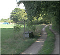Junction of footpath 1453 and 1453/1, Lower Broadbridge Farm in RH12 3LF