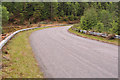 Sharp bend in the road in Ratagan Forest in IV40 8HR