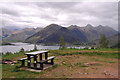 Picnic site and a view of the Five Sisters in IV40 8HP