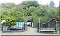 Entrance to Trehafod railway station in Trehafod Community