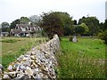 Flint churchyard wall, Throwley in ME13 0ET