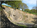 Quarried hillside in Llanafanfawr Community