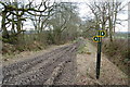 Footpath/ Bridleway intersection in SP3 6BN