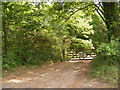Entrance into Walk Farm Private Woodland in IP12 4RY