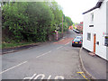View down King Street from Llangollen road at Acrefair in Cefn Community