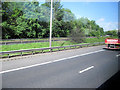 Slip road to westbound M62 from M6 northbound in WA3 7LZ