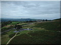 Cow and Calf hotel and the car park from the Cow and Calf rocks in LS29 8BH