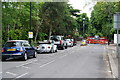 Road works on Queens Road, Richmond in TW10 6LJ