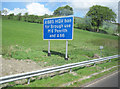 HGV ban sign near Junction 38 M6 in Tebay
