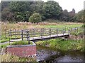 Footbridge across North Calder Water in ML6 8PD