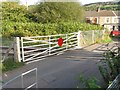Level crossing at Clyne, Vale of Neath in SA11 4BT