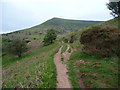 Footpath on Mynydd Llangorse near Cockit Hill in LD3 7UL