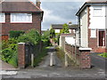 Alley between the houses in Appleton Ward