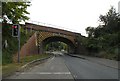 Railway bridge over Orttewell Road in IP32 7HE