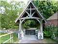 Lych gate of St. Michael and All Angels church in ME13 0ET