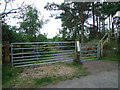 Gate onto Parley Common in BH22 8FU
