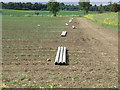 Irrigation pipes near Buss Drove in Pidley cum Fenton