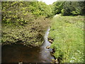 River Colne looking downstream from a footbridge in HD7 6LR