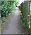 Footpath alongside the A426 Blaby Bypass in LE8 4EB
