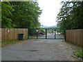 Works entrance to Drummond Fish Farm, River Earn in PH6 2JS
