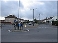Two mini-roundabouts in close proximity in Kingswood and Fishponds