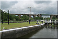 Hunts Lock and Railway Viaduct in CW9 8WY