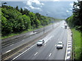 Slow Down - Spray. M5 Motorway Looking South From Lye Close Lane Bridge in B62 0DE