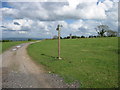 Public Footpath junction on Dundry Hill in BS41 8JA