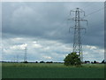 Pylons and power lines off Mill Gate in PE12 6SE