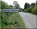 Willoughby Road enters Ashby Magna in LE17 5ND