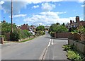 Old Northwick Lane looking east, Northwick, Worcester in WR3 7JY