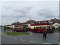 Two preserved Reading buses at the Northumberland Avenue terminus (1) in RG2 8UH