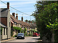 Sudborough: main street and postman in Sudborough