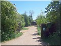 Driveway to the smallholding in OX7 5TA