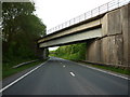 A rail bridge over the A49, Ludlow Bypass in SY8 4DP