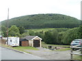 Wooded hillside view from Plasycoed, Pontypool in NP4 6TR