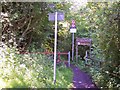 Signage for Borsdane Wood near Dodd's Farm in WN2 1QP