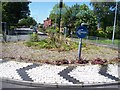 Mini-roundabout on the A577 at Hindley in WN2 4RG