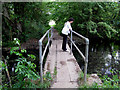 Greywell:  Footbridge over  River Whitewater in RG29 1BX