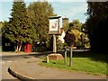 Village sign at Pebmarsh, Essex in Pebmarsh