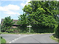 Road junction at Heath End in RG20 0PA