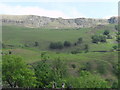 Slopes below Alport Castles as seen from Alport Farm in Hope Woodlands