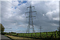 Brushford: overhead power line in EX16 9FJ