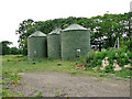 Grain silos by Carlton Marshes Wildlife Centre in Carlton Colville
