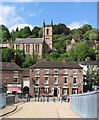 St Luke's church seen over the Ironbridge in TF8 7JT
