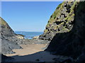 Very small beach at Aberporth in SA43 2HQ