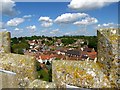 View north-east from St Mary's church tower in IP31 2RR