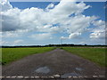 Road to Halsall's Lodge Farm in Lathom