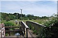 Small wooden footbridge over the Titchfield Canal in PO14 3DX